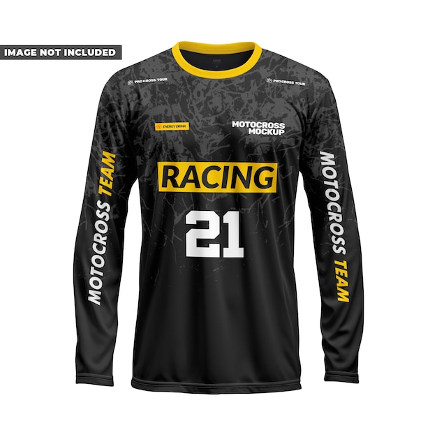 Mockup de la camiseta de motocross