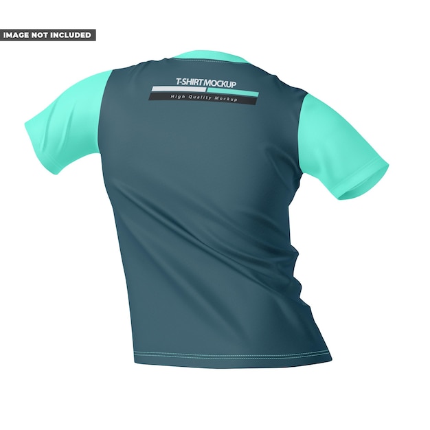 PSD mockup de la camiseta en la vista trasera