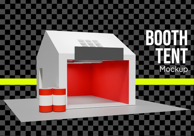 Mockup de carpa para eventos y exposiciones