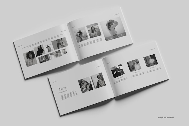 Mockup catalogo brochure paesaggio