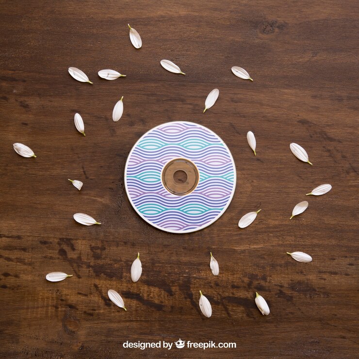 PSD mockup de cd