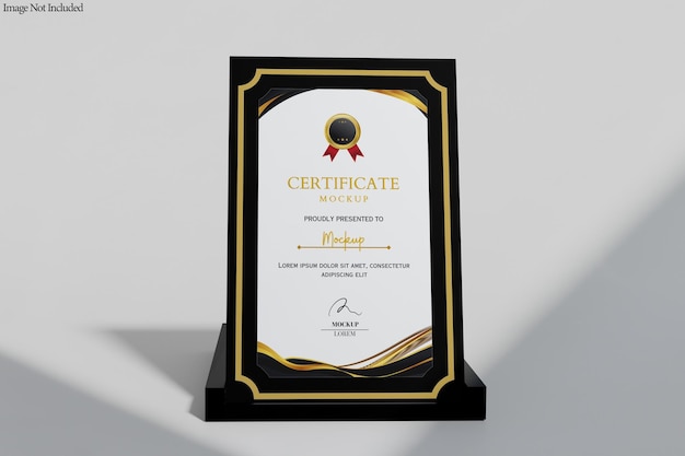 Mockup del certificado