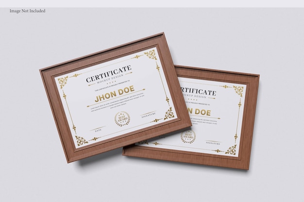 Mockup del certificado