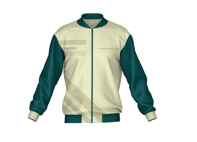 Mockup de la chaqueta del bombardero