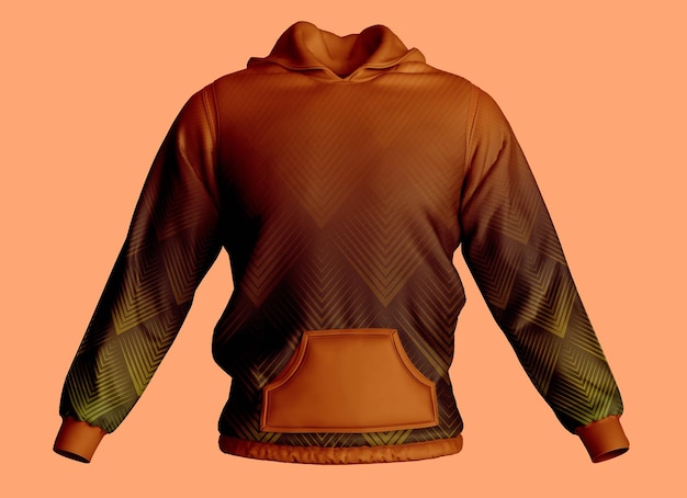 PSD mockup de chaqueta con capucha shiring jumper