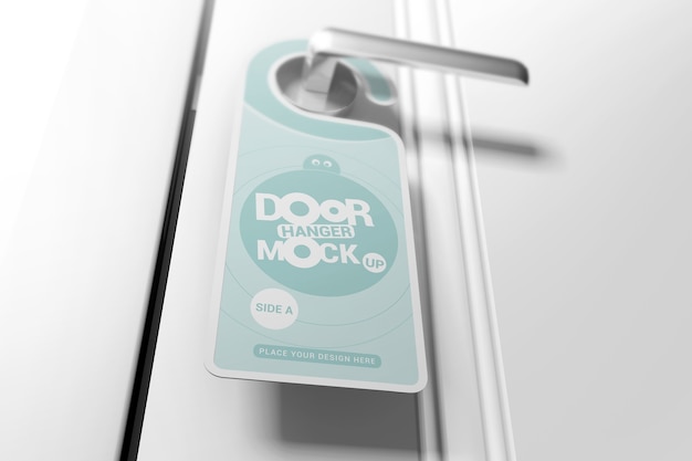 PSD mockup de colgador de puerta