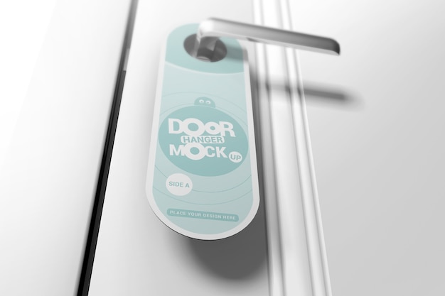 PSD mockup de colgador de puerta