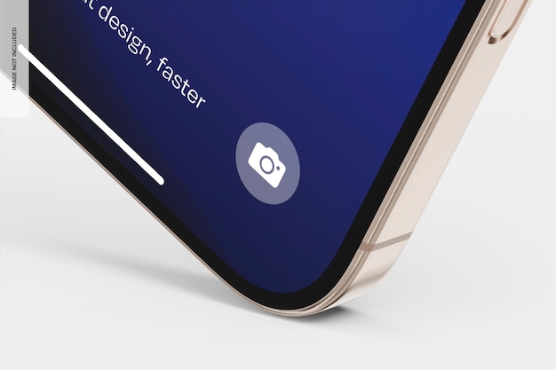 Mockup de la collection de détails de l'iPhone 16 Pro Vue droite