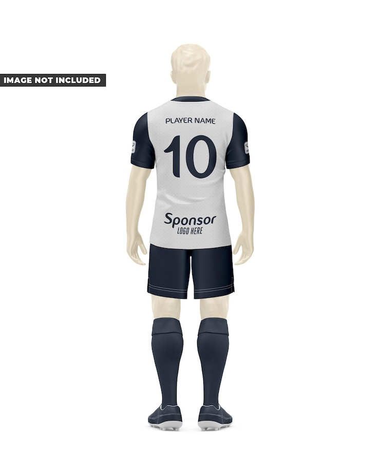 PSD mockup completo di calcio maschile