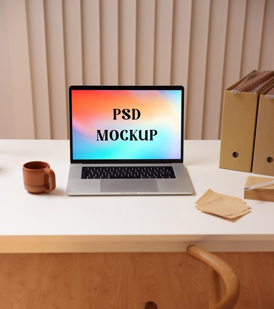 Mockup de la computadora portátil PSD
