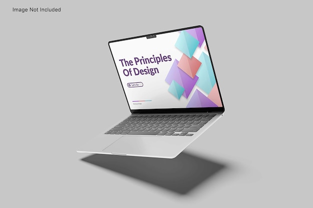Mockup de la computadora portátil
