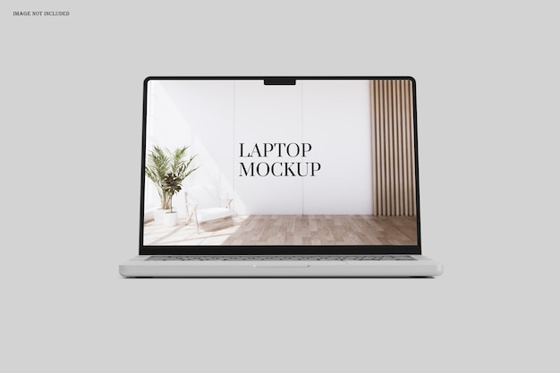 Mockup de la computadora portátil