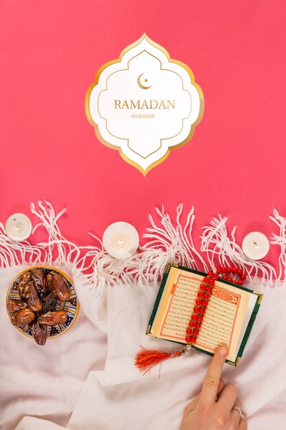 Mockup con il concetto di ramadan