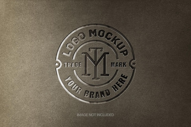 Mockup con logo impresso lucido