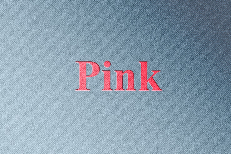 PSD mockup con logo rosa