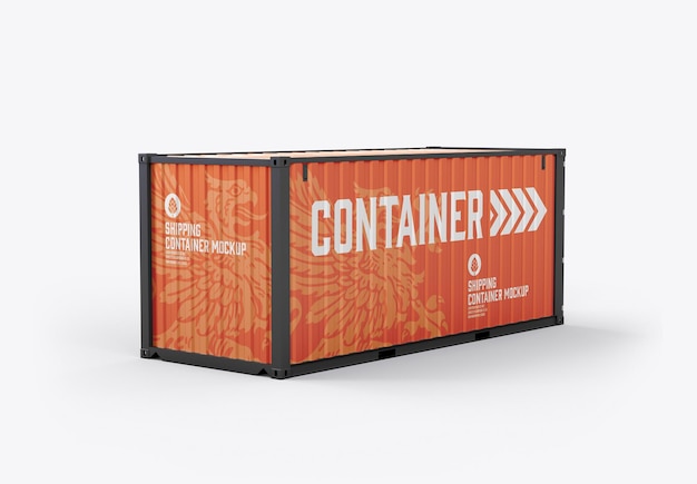 Mockup del contenedor de transporte