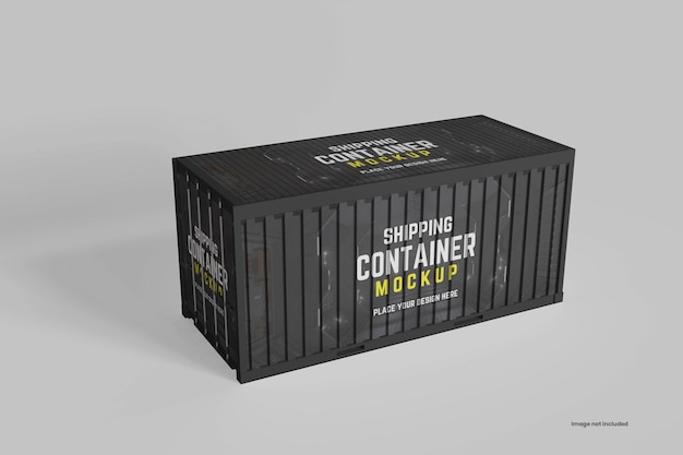 Mockup del contenedor de transporte
