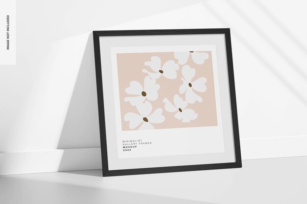 Mockup cornice minimalista 1:1, prospettiva