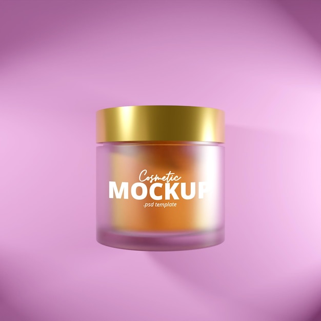 PSD mockup cosmético 3d render imágenes aisladas