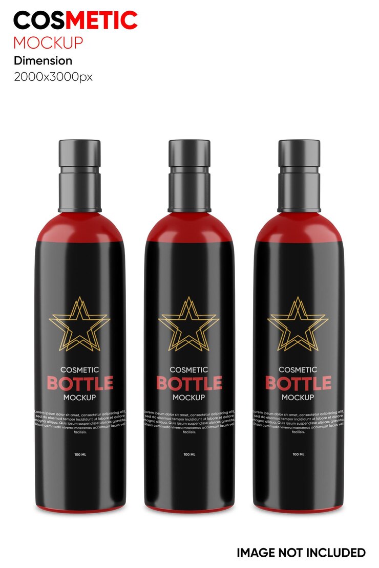 PSD mockup cosmético psd