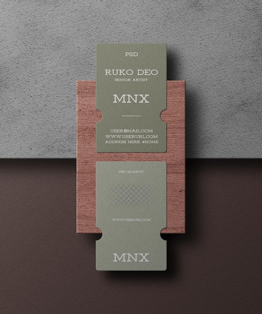 Mockup creative business card