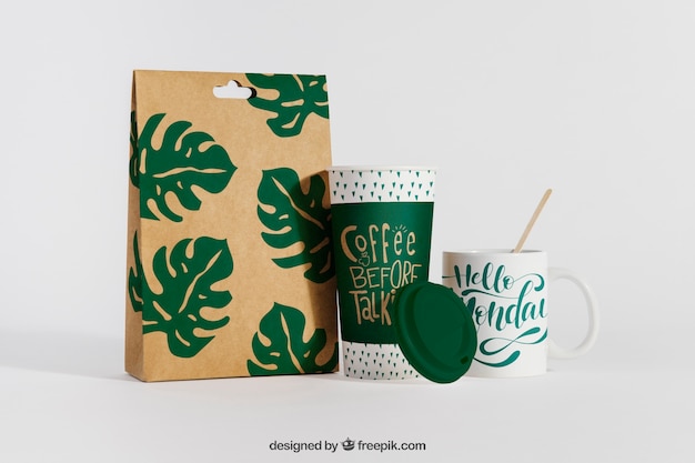 Mockup creativo de café