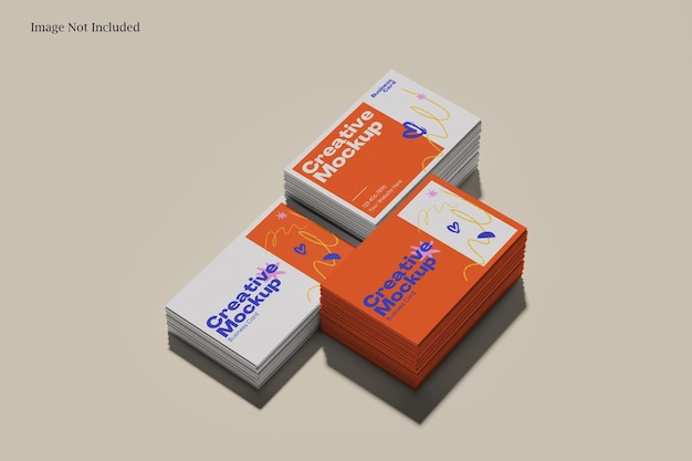 Mockup creativo di schede da visita