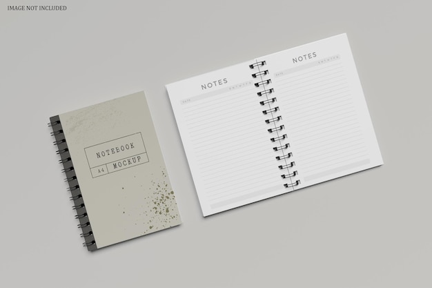 Mockup del cuaderno