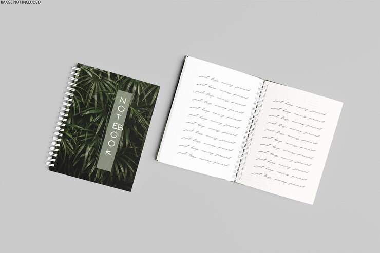 Mockup del cuaderno