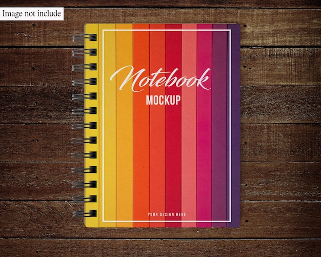 PSD mockup del cuaderno