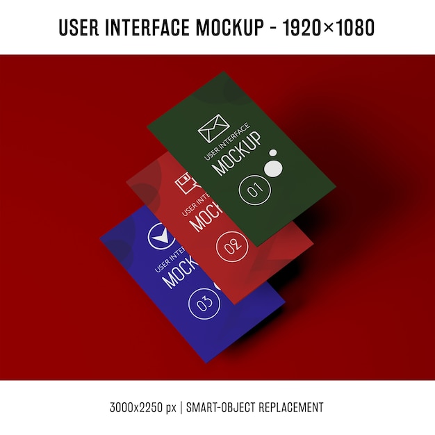 Mockup da interface do usuário