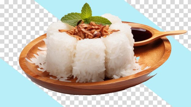 PSD mockup de arroz branco em fundo transaprent