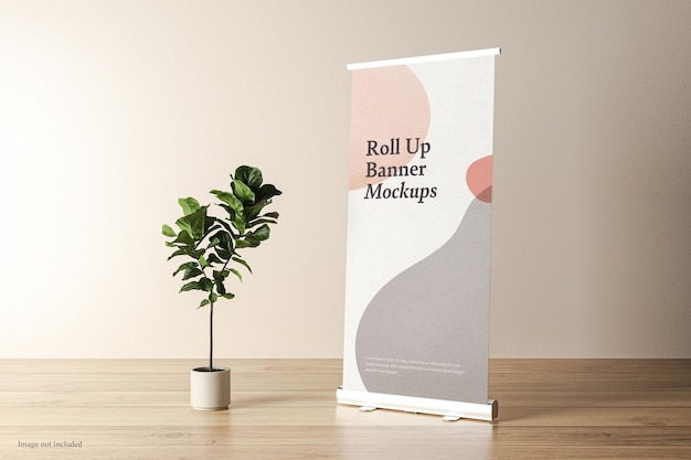 Mockup de banner para cima