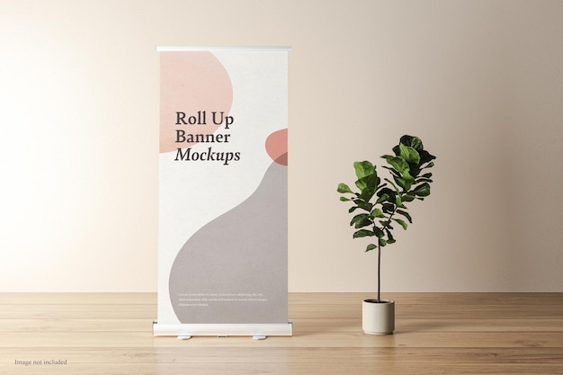 Mockup de banner para cima