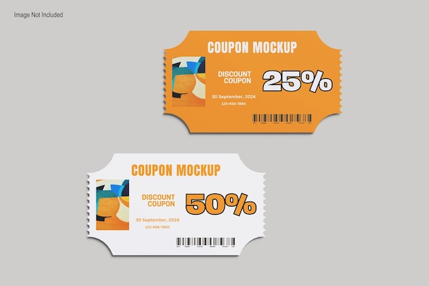 Mockup de bilhete