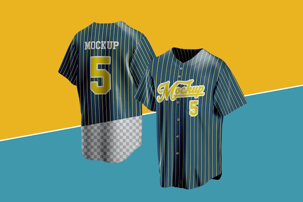 PSD mockup de camisola de basebol