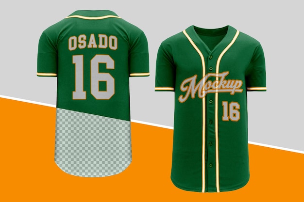 PSD mockup de camisola de basebol