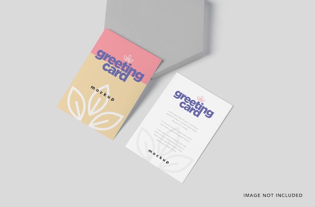 Mockup de cartão de retrato