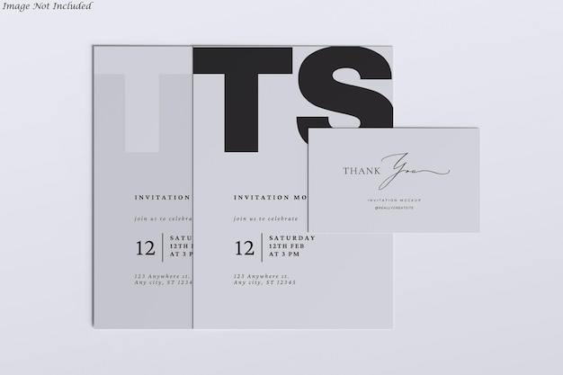 Mockup de convite