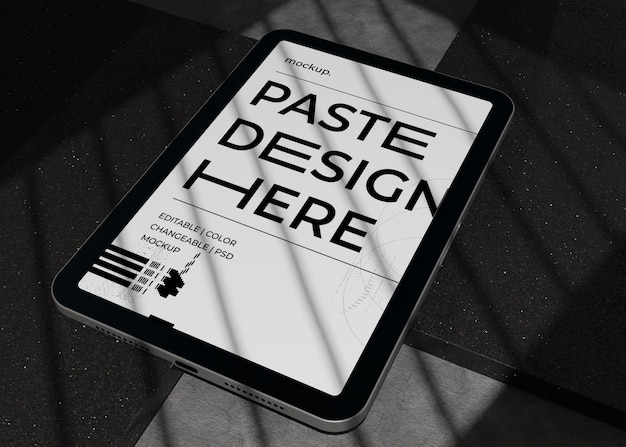 Mockup de dispositivo de tablet