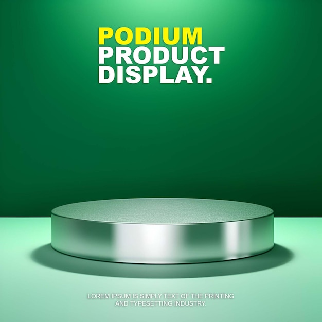 PSD mockup de exibição de palco de cena para apresentação de produto