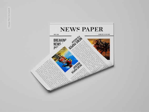Mockup de jornal
