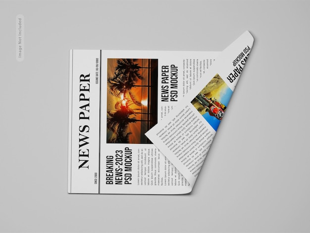 PSD mockup de jornal