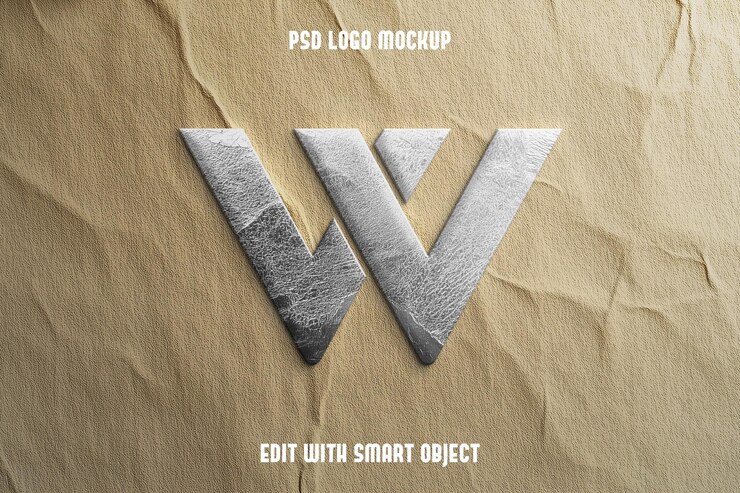 PSD mockup de logotipo 3d realista no fundo da parede
