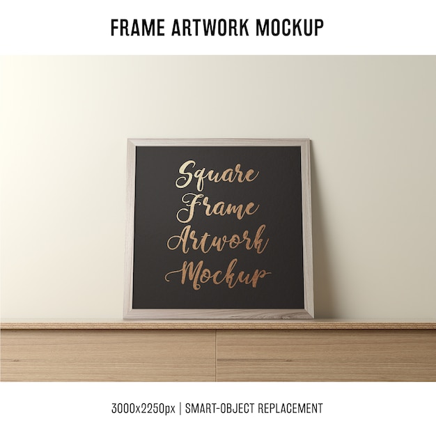 Mockup de molduras de quadros