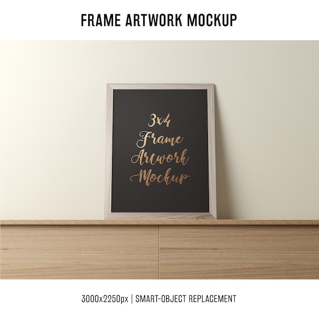 Mockup de molduras de quadros