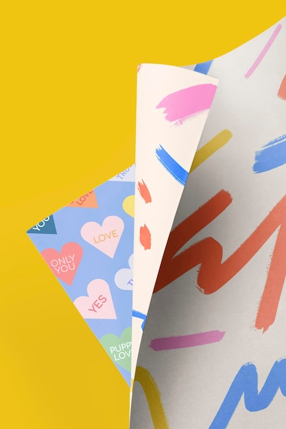 Mockup de papel de cartaz bonito em psd