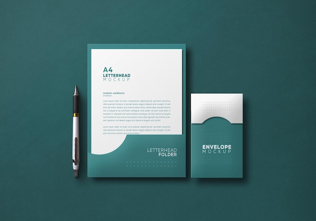 Mockup de papelaria elegante