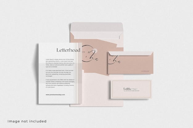 Mockup de papelaria empresarial