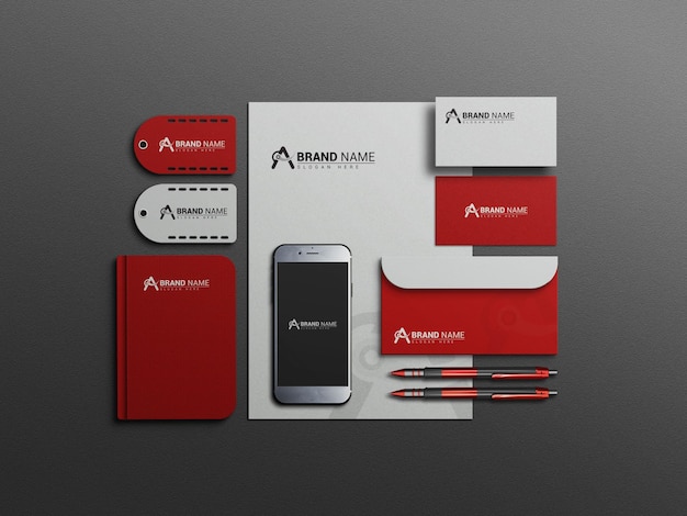 Mockup de papelaria